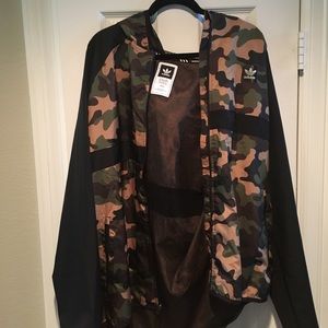 Camo Adidas Zip Up Windbreaker